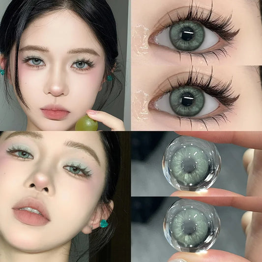 Nikii 2pcs Colored Contact Lenses - Lailin Grey