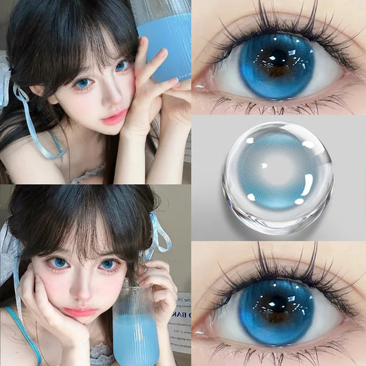 Nikii 2pcs Colored Contact Lenses - French holiday