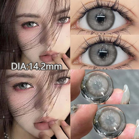 Nikii 2pcs Colored Contact Lenses - Jesus Grey