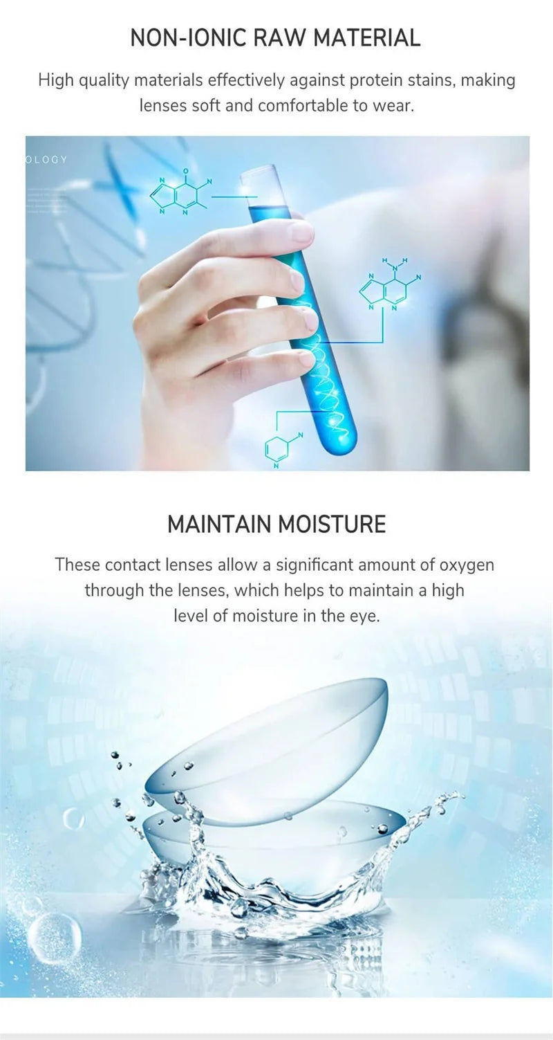 Nikii 2pcs Colored Contact Lenses for Eyes -  Luminous Body