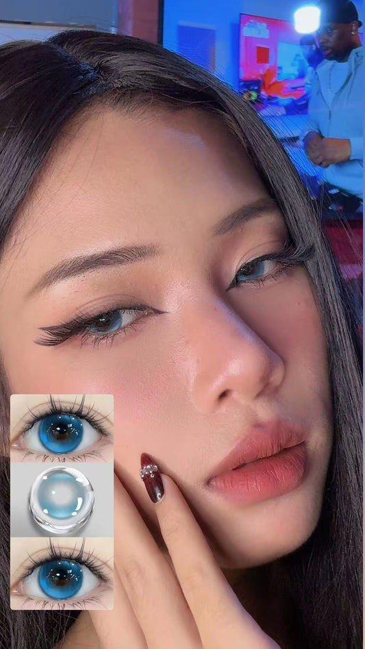 Nikii 2pcs Colored Contact Lenses for Eyes -  French Holiday