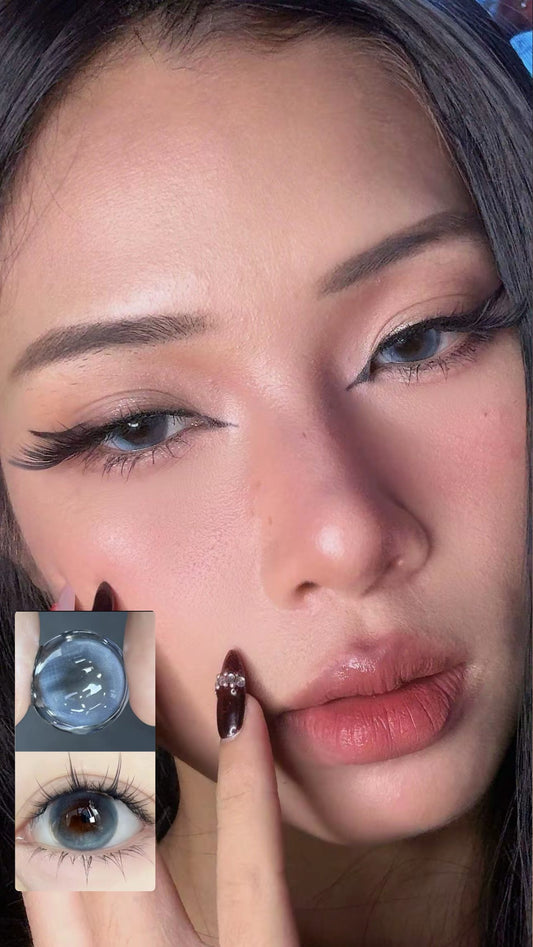 Nikii 2pcs Colored Contact Lenses for Eyes - Night Kiss Venus